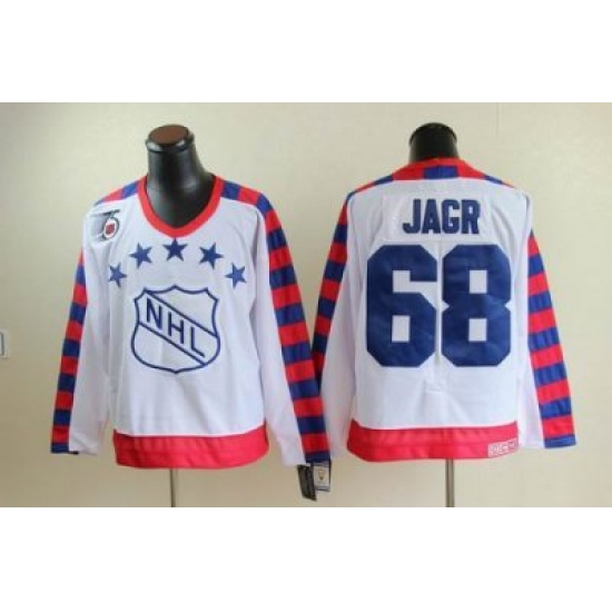 Pittsburgh Penguins 68 Jaromir Jagr all star 75th Anniversary white CCM Jersey Pittsburgh Penguins 68 Jaromir Jagr all star 75th Anniversary white CCM Jersey
