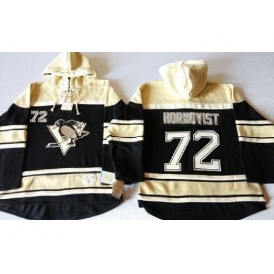 Pittsburgh Penguins #72 Patric Hornqvist Black Sawyer Hooded Sweatshirt Stitched NHL Jersey Pittsburgh Penguins #72 Patric Hornqvist Black Sawyer Hooded Sweatshirt Stitched NHL Jersey
