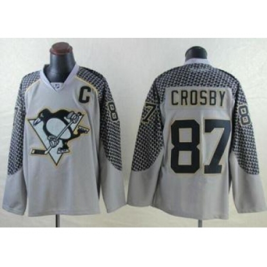 Pittsburgh Penguins #87 Sidney Crosby Charcoal Cross Check Fashion Stitched NHL Jersey Pittsburgh Penguins #87 Sidney Crosby Charcoal Cross Check Fashion Stitched NHL Jersey