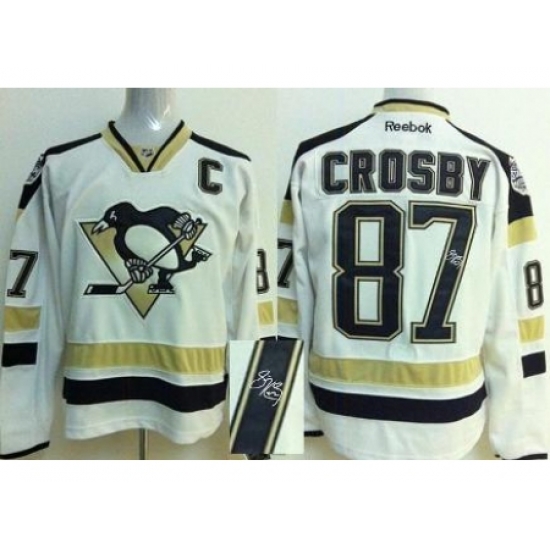 Pittsburgh Penguins 87 Sidney Crosby White 2014 Stadium Series Signed Jerseys Pittsburgh Penguins 87 Sidney Crosby White 2014 Stadium Series Signed Jerseys