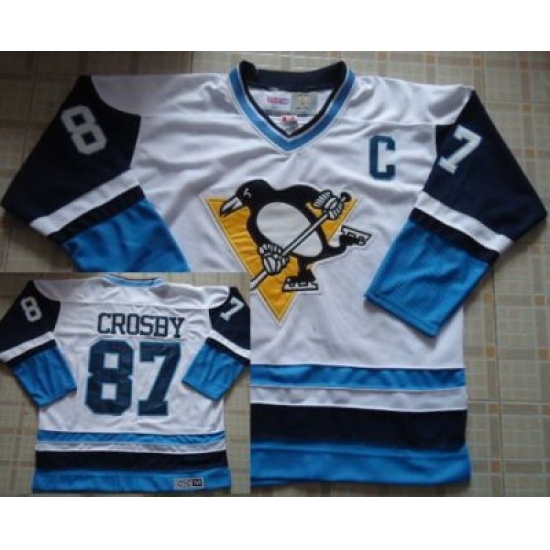 Pittsburgh Penguins 87 Sidney Crosby White CCM Throwback NHL Jerseys Pittsburgh Penguins 87 Sidney Crosby White CCM Throwback NHL Jerseys