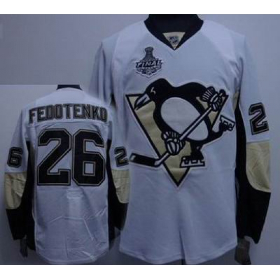 RBK Pittsburgh Penguins #26 FEDOTENKO WHITE STANLEY CUP Jersey RBK Pittsburgh Penguins #26 FEDOTENKO WHITE STANLEY CUP Jersey