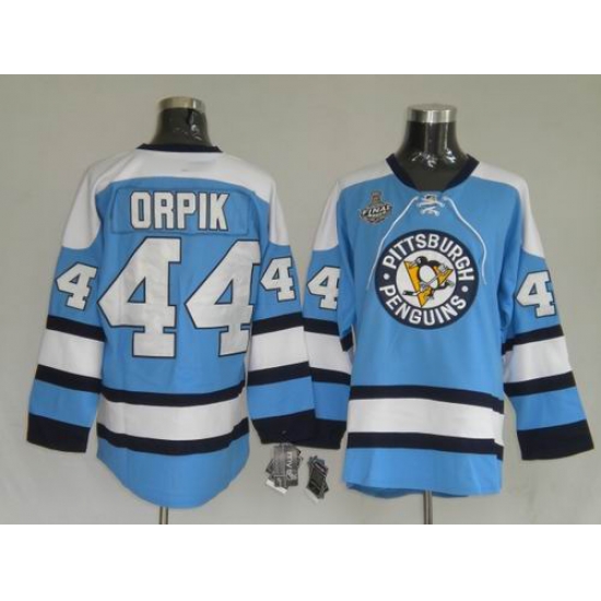 RBK Pittsburgh Penguins #44 Orpik Blue STANLEY CUP Jersey RBK Pittsburgh Penguins #44 Orpik Blue STANLEY CUP Jersey