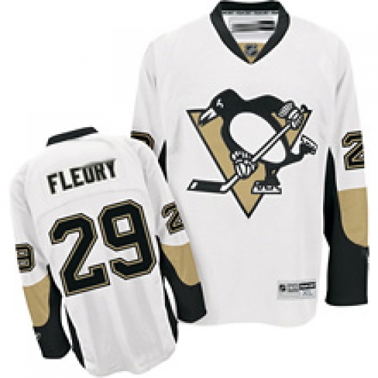 RBK hockey jerseys,Pittsburgh Penguins 29# M. Fleury white RBK hockey jerseys,Pittsburgh Penguins 29# M. Fleury white