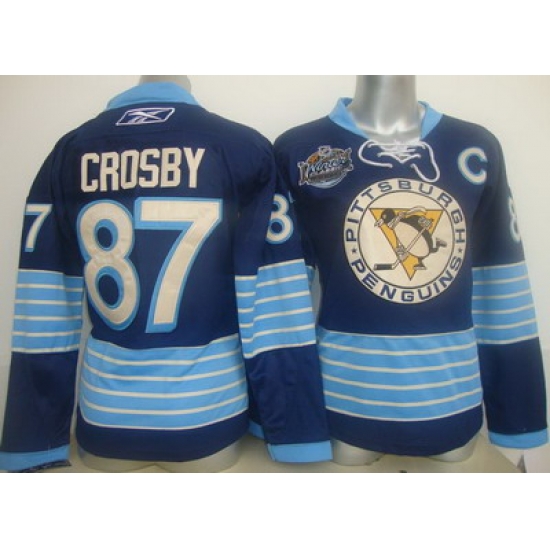 Women Pittsburgh Penguins 87 Crosby 2011 Winter Classic Dark Blue Jersey Women Pittsburgh Penguins 87 Crosby 2011 Winter Classic Dark Blue Jersey