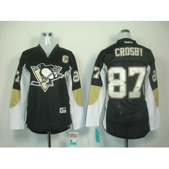 Women Pittsburgh Penguins 87# S.Crosby black jerseys Women Pittsburgh Penguins 87# S.Crosby black jerseys