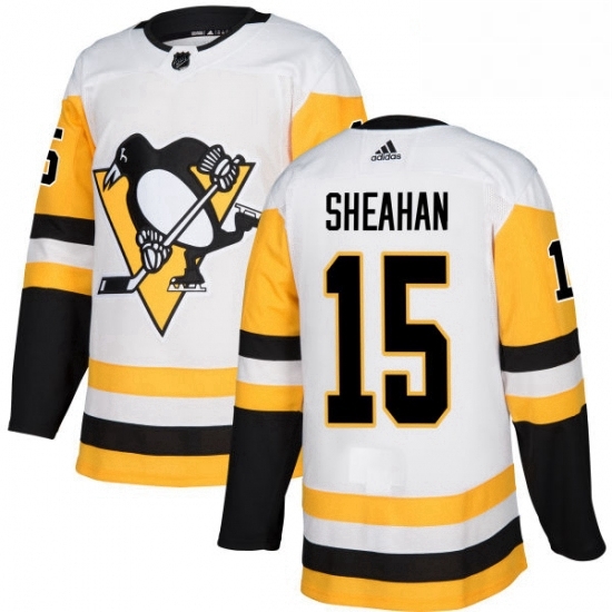 Womens Adidas Pittsburgh Penguins 15 Riley Sheahan Authentic White Away NHL Jersey Womens Adidas Pittsburgh Penguins 15 Riley Sheahan Authentic White Away NHL Jersey