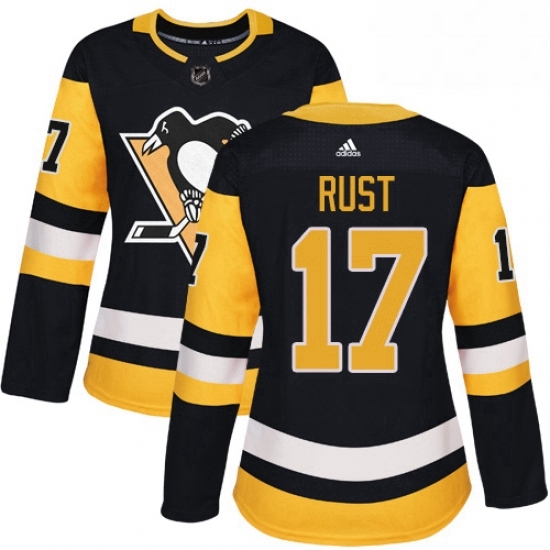Womens Adidas Pittsburgh Penguins 17 Bryan Rust Authentic Black Home NHL Jersey Womens Adidas Pittsburgh Penguins 17 Bryan Rust Authentic Black Home NHL Jersey