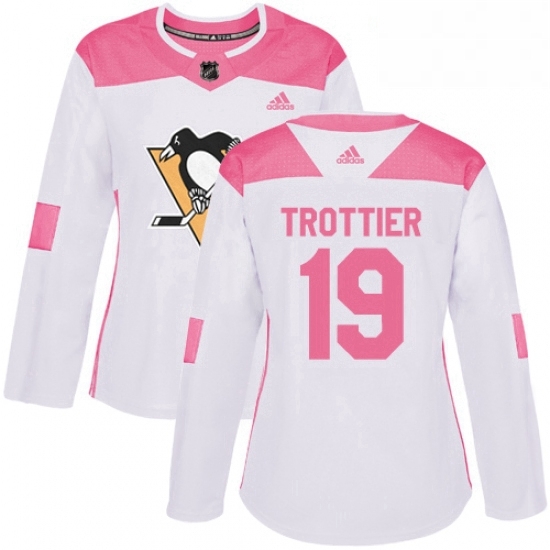 Womens Adidas Pittsburgh Penguins 19 Bryan Trottier Authentic WhitePink Fashion NHL Jersey Womens Adidas Pittsburgh Penguins 19 Bryan Trottier Authentic WhitePink Fashion NHL Jersey