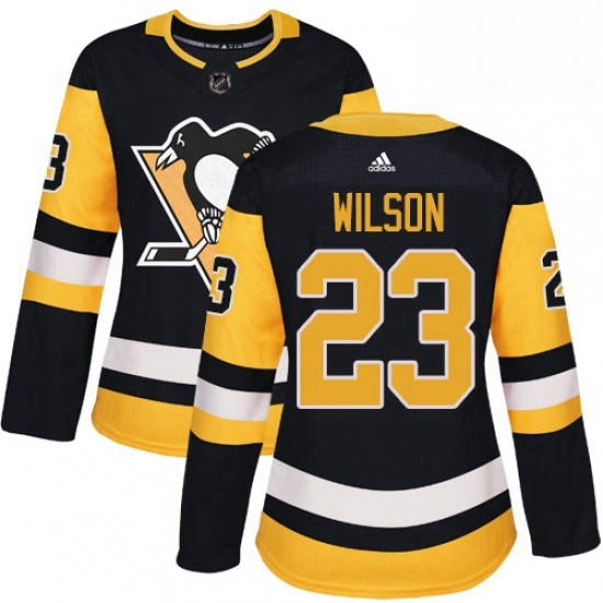 Womens Adidas Pittsburgh Penguins 23 Scott Wilson Authentic Black Home NHL Jersey Womens Adidas Pittsburgh Penguins 23 Scott Wilson Authentic Black Home NHL Jersey