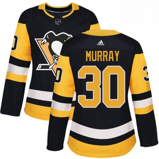 Womens Adidas Pittsburgh Penguins 30 Matt Murray Authentic Black Home NHL Jersey Womens Adidas Pittsburgh Penguins 30 Matt Murray Authentic Black Home NHL Jersey