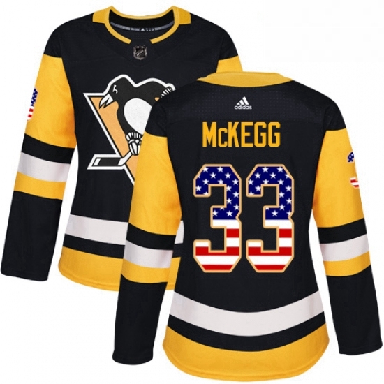 Womens Adidas Pittsburgh Penguins 33 Greg McKegg Authentic Black USA Flag Fashion NHL Jersey Womens Adidas Pittsburgh Penguins 33 Greg McKegg Authentic Black USA Flag Fashion NHL Jersey