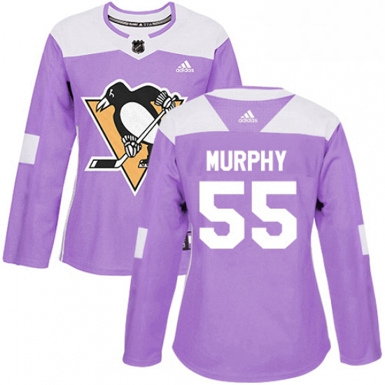 Womens Adidas Pittsburgh Penguins 55 Larry Murphy Authentic Purple Fights Cancer Practice NHL Jersey Womens Adidas Pittsburgh Penguins 55 Larry Murphy Authentic Purple Fights Cancer Practice NHL Jersey