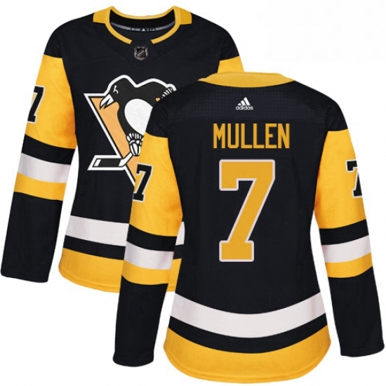 Womens Adidas Pittsburgh Penguins 7 Joe Mullen Authentic Black Home NHL Jersey Womens Adidas Pittsburgh Penguins 7 Joe Mullen Authentic Black Home NHL Jersey
