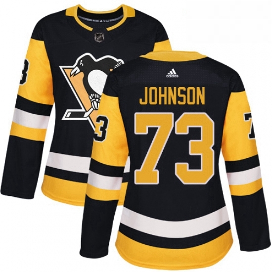 Womens Adidas Pittsburgh Penguins 73 Jack Johnson Authentic Black Home NHL Jersey Womens Adidas Pittsburgh Penguins 73 Jack Johnson Authentic Black Home NHL Jersey