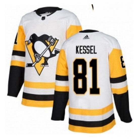Womens Adidas Pittsburgh Penguins 81 Phil Kessel Authentic White Away NHL Jersey Womens Adidas Pittsburgh Penguins 81 Phil Kessel Authentic White Away NHL Jersey