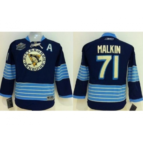 Kids Pittsburgh Penguins #71 Evgeni Malkin 2011 Winter Classic Vintage Dark Blue NHL Jersey Kids Pittsburgh Penguins #71 Evgeni Malkin 2011 Winter Classic Vintage Dark Blue NHL Jersey
