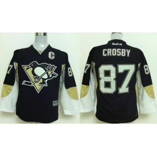 Kids Pittsburgh Penguins 87 Sidney Crosby Black NHL Jerseys Kids Pittsburgh Penguins 87 Sidney Crosby Black NHL Jerseys