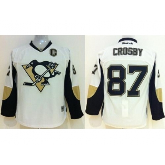 Kids Pittsburgh Penguins 87 Sidney Crosby White NHL Jerseys Kids Pittsburgh Penguins 87 Sidney Crosby White NHL Jerseys