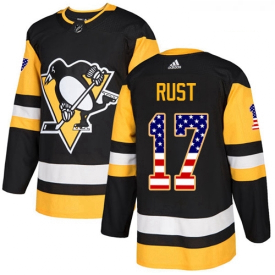 Youth Adidas Pittsburgh Penguins 17 Bryan Rust Authentic Black USA Flag Fashion NHL Jersey Youth Adidas Pittsburgh Penguins 17 Bryan Rust Authentic Black USA Flag Fashion NHL Jersey