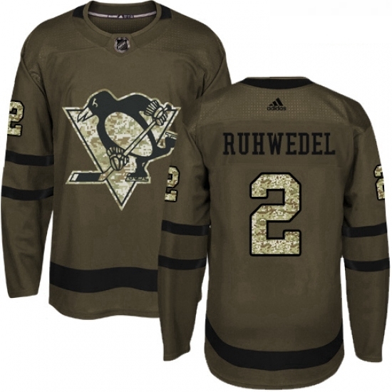 Youth Adidas Pittsburgh Penguins 2 Chad Ruhwedel Authentic Green Salute to Service NHL Jersey Youth Adidas Pittsburgh Penguins 2 Chad Ruhwedel Authentic Green Salute to Service NHL Jersey