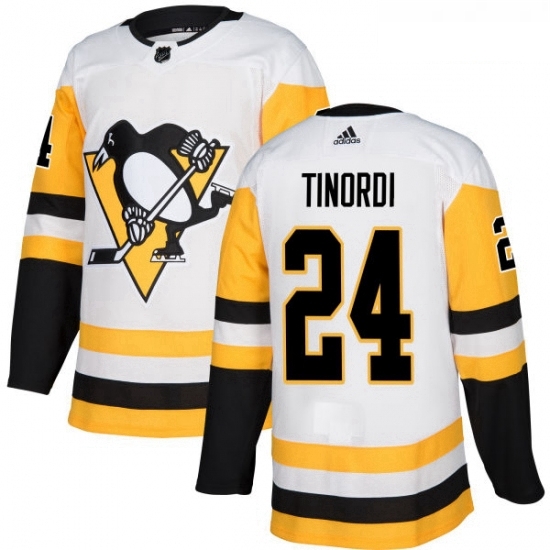 Youth Adidas Pittsburgh Penguins 24 Jarred Tinordi Authentic White Away NHL Jersey Youth Adidas Pittsburgh Penguins 24 Jarred Tinordi Authentic White Away NHL Jersey