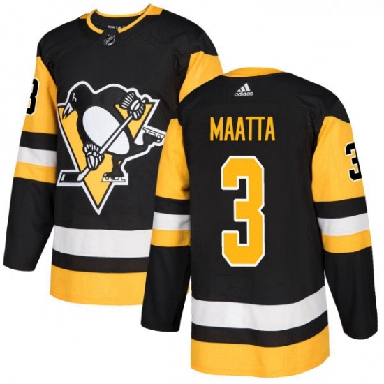 Youth Adidas Pittsburgh Penguins 3 Olli Maatta Authentic Black Home NHL Jersey Youth Adidas Pittsburgh Penguins 3 Olli Maatta Authentic Black Home NHL Jersey