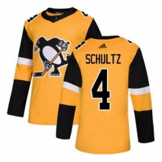 Youth Adidas Pittsburgh Penguins 4 Justin Schultz Authentic Gold Alternate NHL Jersey Youth Adidas Pittsburgh Penguins 4 Justin Schultz Authentic Gold Alternate NHL Jersey