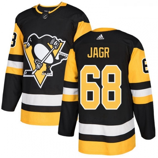 Youth Adidas Pittsburgh Penguins 68 Jaromir Jagr Authentic Black Home NHL Jersey Youth Adidas Pittsburgh Penguins 68 Jaromir Jagr Authentic Black Home NHL Jersey
