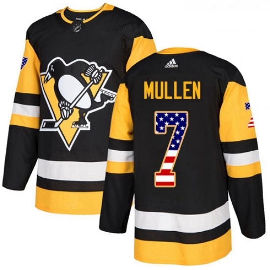 Youth Adidas Pittsburgh Penguins 7 Joe Mullen Authentic Black USA Flag Fashion NHL Jersey Youth Adidas Pittsburgh Penguins 7 Joe Mullen Authentic Black USA Flag Fashion NHL Jersey