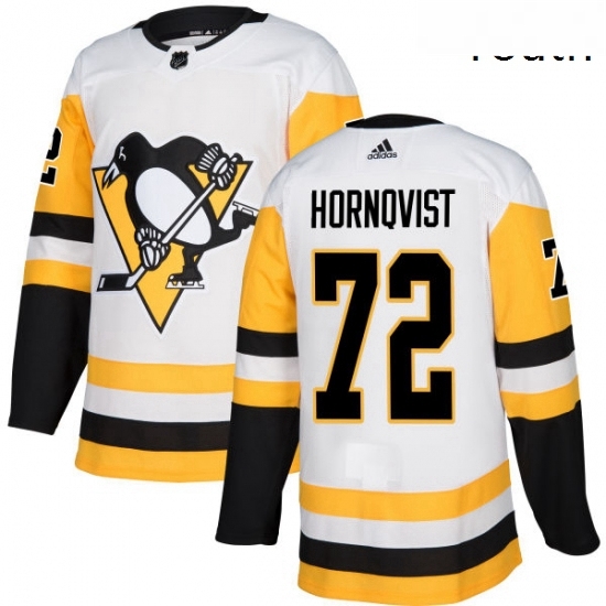 Youth Adidas Pittsburgh Penguins 72 Patric Hornqvist Authentic White Away NHL Jersey Youth Adidas Pittsburgh Penguins 72 Patric Hornqvist Authentic White Away NHL Jersey