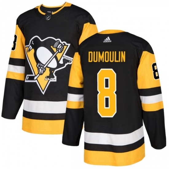 Youth Adidas Pittsburgh Penguins 8 Brian Dumoulin Authentic Black Home NHL Jersey Youth Adidas Pittsburgh Penguins 8 Brian Dumoulin Authentic Black Home NHL Jersey
