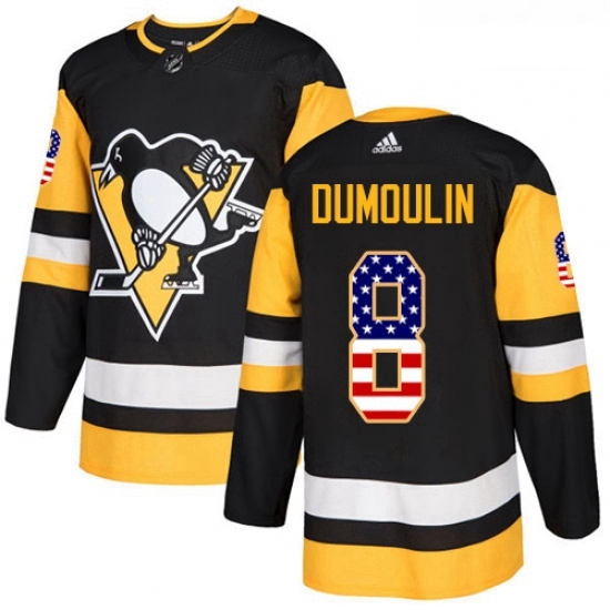 Youth Adidas Pittsburgh Penguins 8 Brian Dumoulin Authentic Black USA Flag Fashion NHL Jersey Youth Adidas Pittsburgh Penguins 8 Brian Dumoulin Authentic Black USA Flag Fashion NHL Jersey