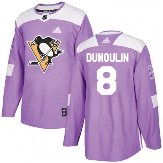 Youth Adidas Pittsburgh Penguins 8 Brian Dumoulin Authentic Purple Fights Cancer Practice NHL Jersey Youth Adidas Pittsburgh Penguins 8 Brian Dumoulin Authentic Purple Fights Cancer Practice NHL Jersey