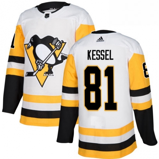 Youth Adidas Pittsburgh Penguins 81 Phil Kessel Authentic White Away NHL Jersey Youth Adidas Pittsburgh Penguins 81 Phil Kessel Authentic White Away NHL Jersey