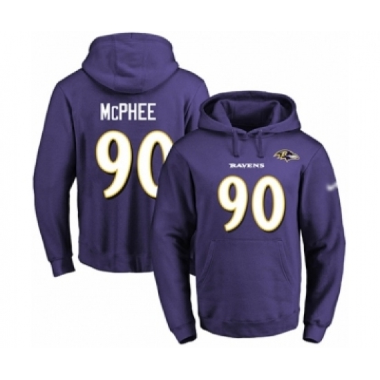 Football Mens Baltimore Ravens 90 Pernell McPhee Purple Name Number Pullover Hoodie Football Mens Baltimore Ravens 90 Pernell McPhee Purple Name Number Pullover Hoodie