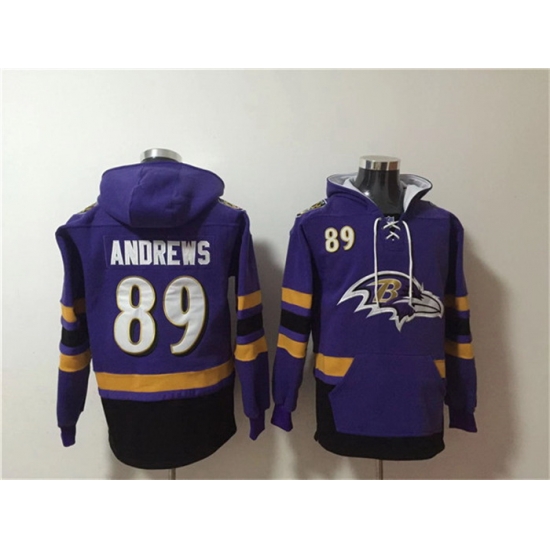 Men Baltimore Ravens 89 Mark Andrews Ageless Must Have Lace Up Pullover Hoodie Men Baltimore Ravens 89 Mark Andrews Ageless Must Have Lace Up Pullover Hoodie