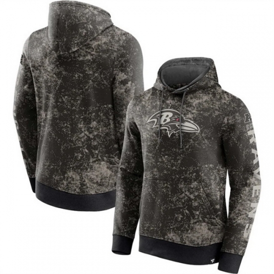 Men Baltimore Ravens Black Gray Blackout Tonal Pullover Hoodie Men Baltimore Ravens Black Gray Blackout Tonal Pullover Hoodie