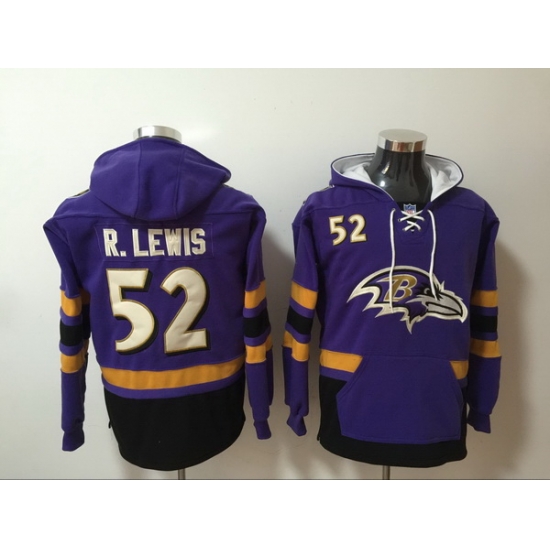 Men Nike Baltimore Ravens Ray Lewis 52 NFL Winter Thick Hoodie Men Nike Baltimore Ravens Ray Lewis 52 NFL Winter Thick Hoodie
