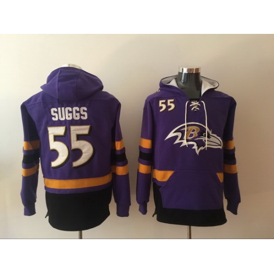 Men Nike Baltimore Ravens Terrell Suggs 55 NFL Winter Thick Hoodie Men Nike Baltimore Ravens Terrell Suggs 55 NFL Winter Thick Hoodie