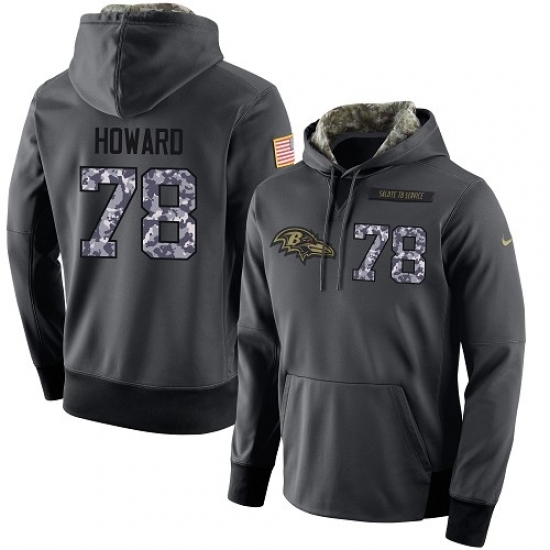 NFL Mens Nike Baltimore Ravens 78 Austin Howard Stitched Black Anthracite Salute to Service Player Performance Hoodie NFL Mens Nike Baltimore Ravens 78 Austin Howard Stitched Black Anthracite Salute to Service Player Performance Hoodie