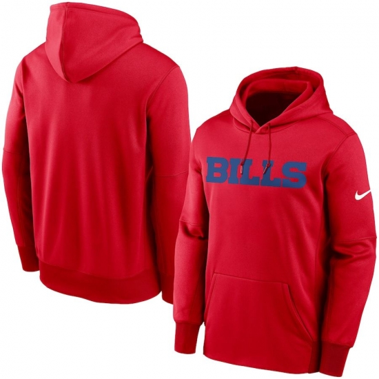 Men Buffalo Bills Nike Fan Gear Wordmark Performance Pullover Hoodie Red Men Buffalo Bills Nike Fan Gear Wordmark Performance Pullover Hoodie Red