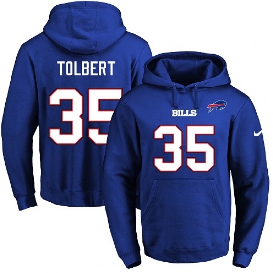 NFL Mens Nike Buffalo Bills 35 Mike Tolbert Royal Blue Name Number Pullover Hoodie NFL Mens Nike Buffalo Bills 35 Mike Tolbert Royal Blue Name Number Pullover Hoodie