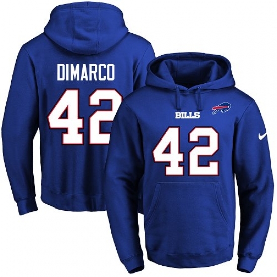 NFL Mens Nike Buffalo Bills 42 Patrick DiMarco Royal Blue Name Number Pullover Hoodie NFL Mens Nike Buffalo Bills 42 Patrick DiMarco Royal Blue Name Number Pullover Hoodie