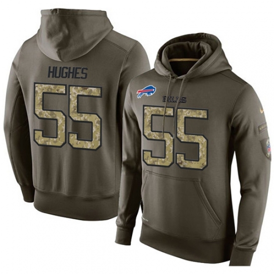 NFL Nike Buffalo Bills 55 Jerry Hughes Green Salute To Service Mens Pullover Hoodie NFL Nike Buffalo Bills 55 Jerry Hughes Green Salute To Service Mens Pullover Hoodie