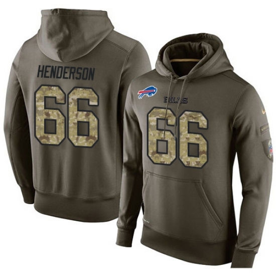 NFL Nike Buffalo Bills 66 Seantrel Henderson Green Salute To Service Mens Pullover Hoodie NFL Nike Buffalo Bills 66 Seantrel Henderson Green Salute To Service Mens Pullover Hoodie