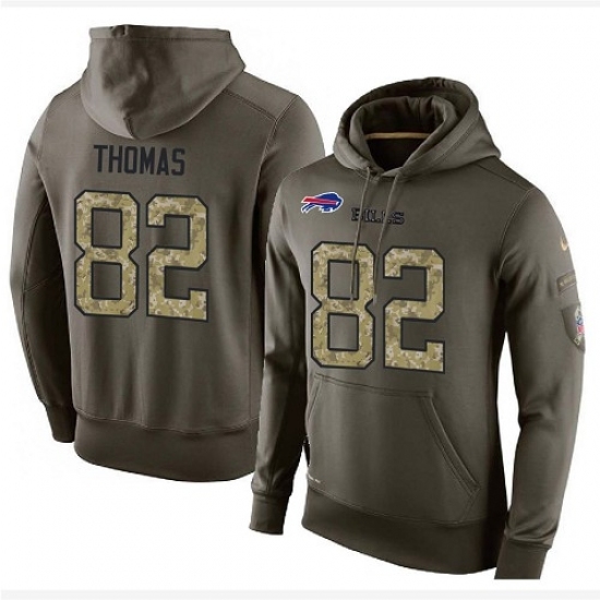 NFL Nike Buffalo Bills 82 Logan Thomas Green Salute To Service Mens Pullover Hoodie NFL Nike Buffalo Bills 82 Logan Thomas Green Salute To Service Mens Pullover Hoodie