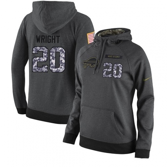 NFL Womens Nike Buffalo Bills 20 Shareece Wright Stitched Black Anthracite Salute to Service Player Performance Hoodie NFL Womens Nike Buffalo Bills 20 Shareece Wright Stitched Black Anthracite Salute to Service Player Performance Hoodie