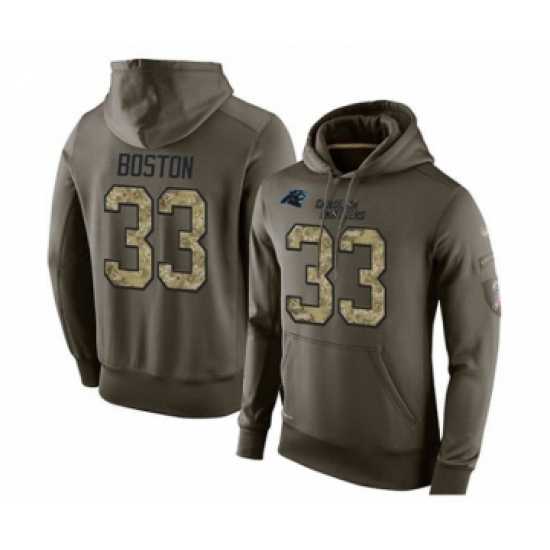 Football Carolina Panthers 33 Tre Boston Green Salute To Service Mens Pullover Hoodie Football Carolina Panthers 33 Tre Boston Green Salute To Service Mens Pullover Hoodie
