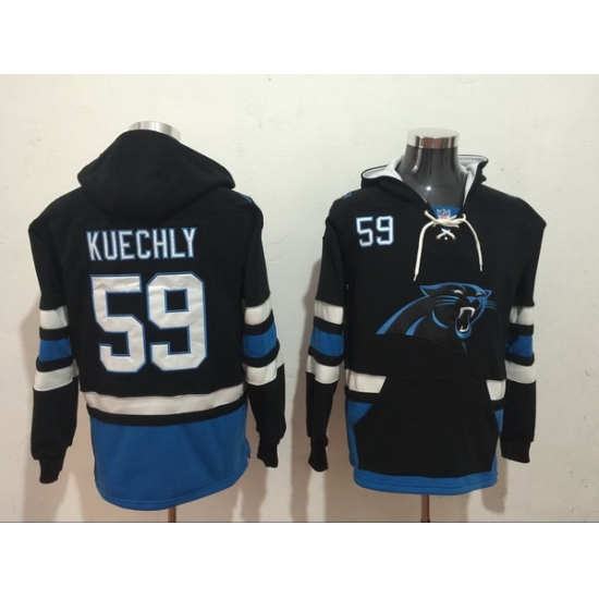 Men Nike Carolina Panthers Luke Kuechly 59 NFL Winter Thick Hoodie Men Nike Carolina Panthers Luke Kuechly 59 NFL Winter Thick Hoodie